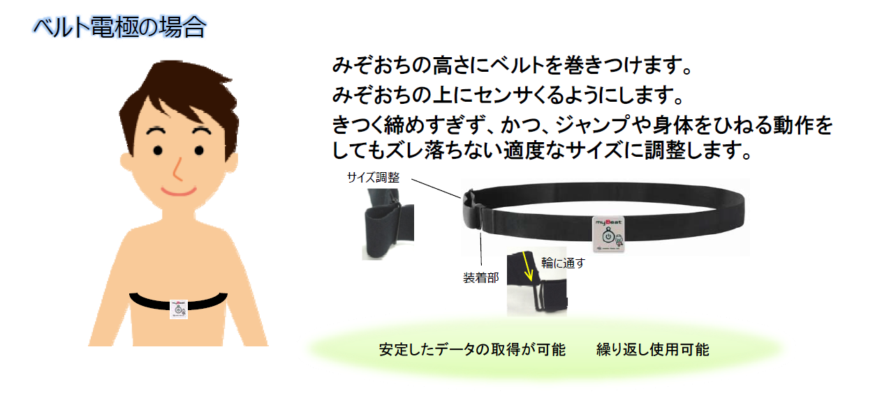 ベルト電極装着例